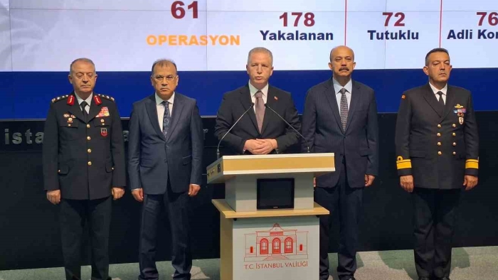 İstanbul Valisi Gül: “Bu yılın ilk dört ayında terör örgütlerine karşı yapılan 576 operasyonda bin 256 şahıs yakalandı”