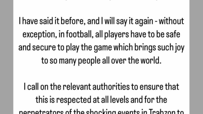 FIFA Başkanı Infantino: "Trabzonspor - Fenerbahçe maçında yaşananlar kabul edilemez"