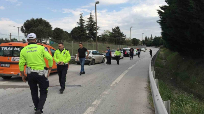 TEM’de zincirleme kaza: 6 yaralı
