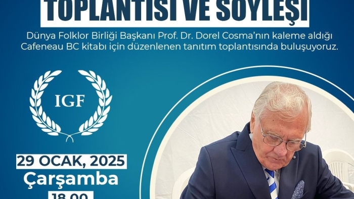 Prof. Dr. Dorel Cosma’nın hazırladığı  “Cafeneau BC” kitabı İzmit’te tanıtılacak